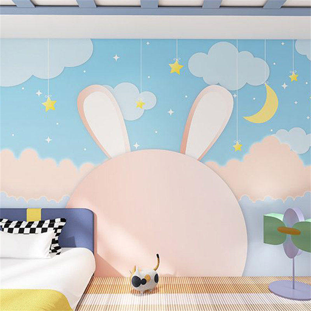 Home Improvement Background - Custom Cartoon Warm Pink Star Cloud