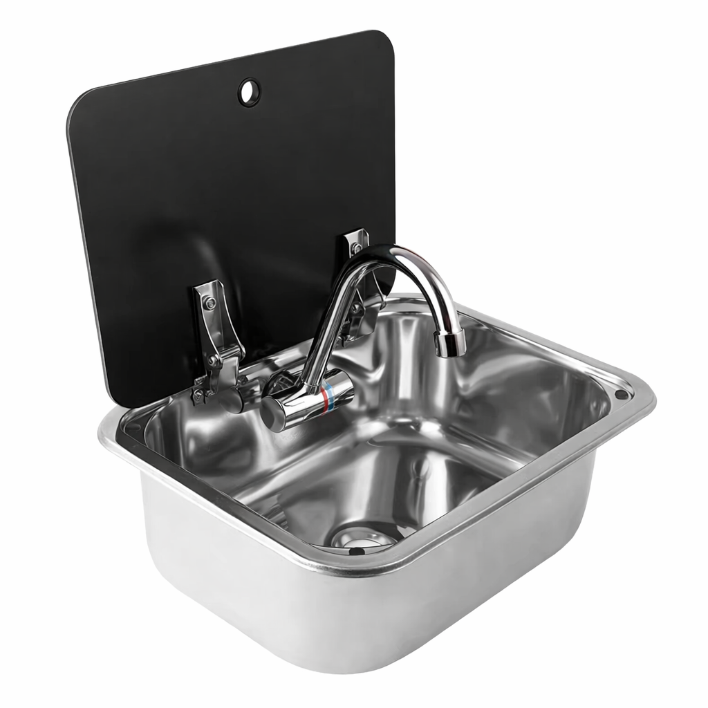 Home Improvements - Compact Stainless Steel RV Sink with