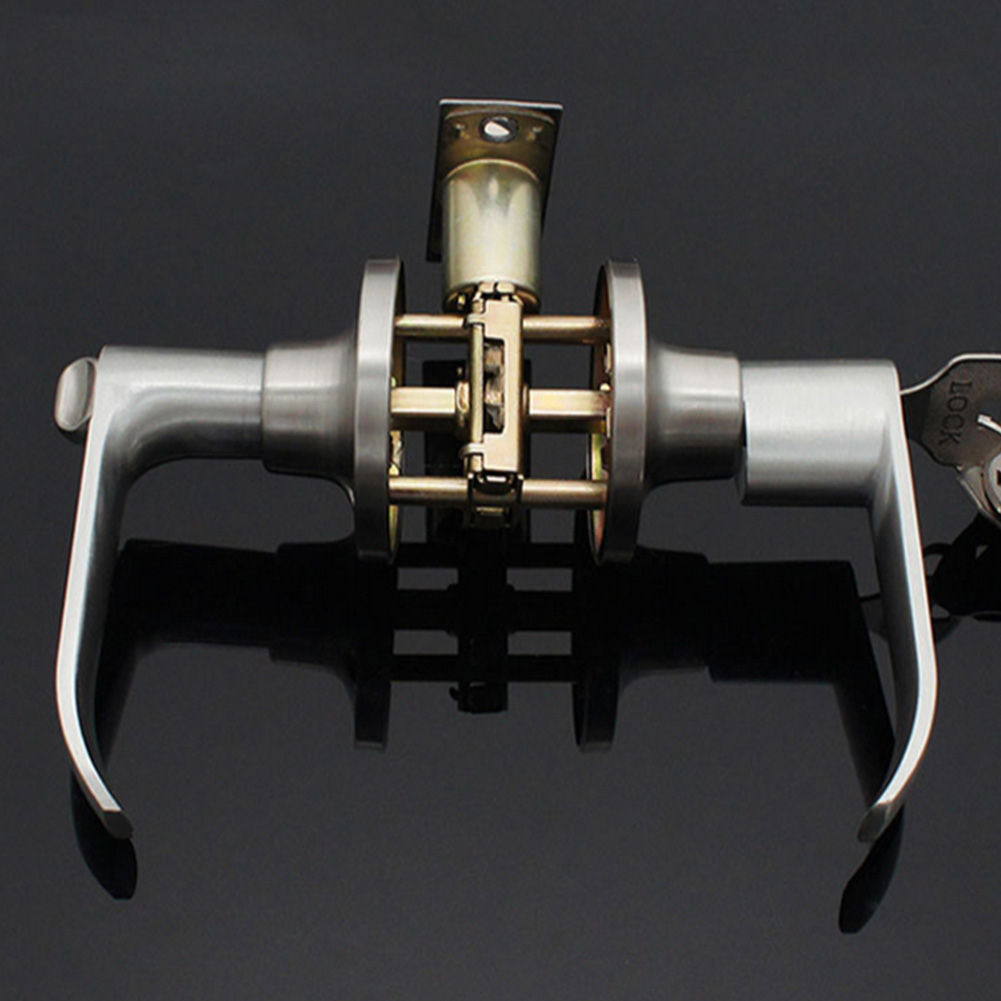 Door Knob Replacement - Locking Door Handle with 3 Keys