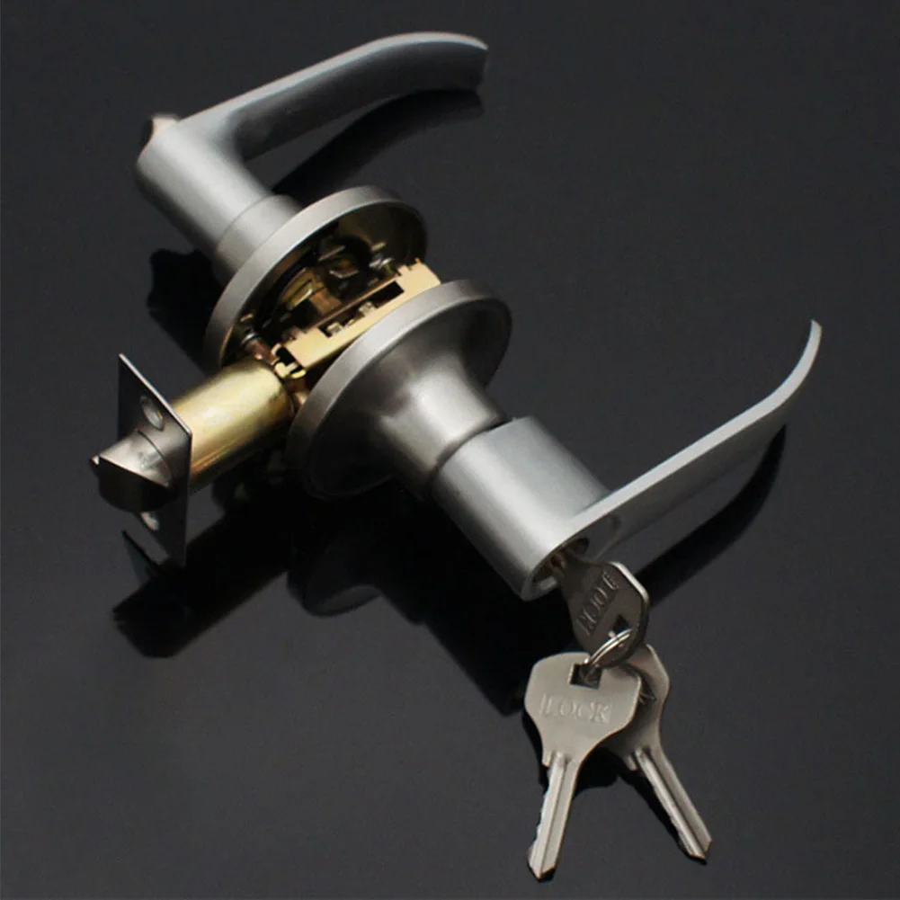 Door Knob Replacement - Door Lever Lock Stainless Steel Entrance