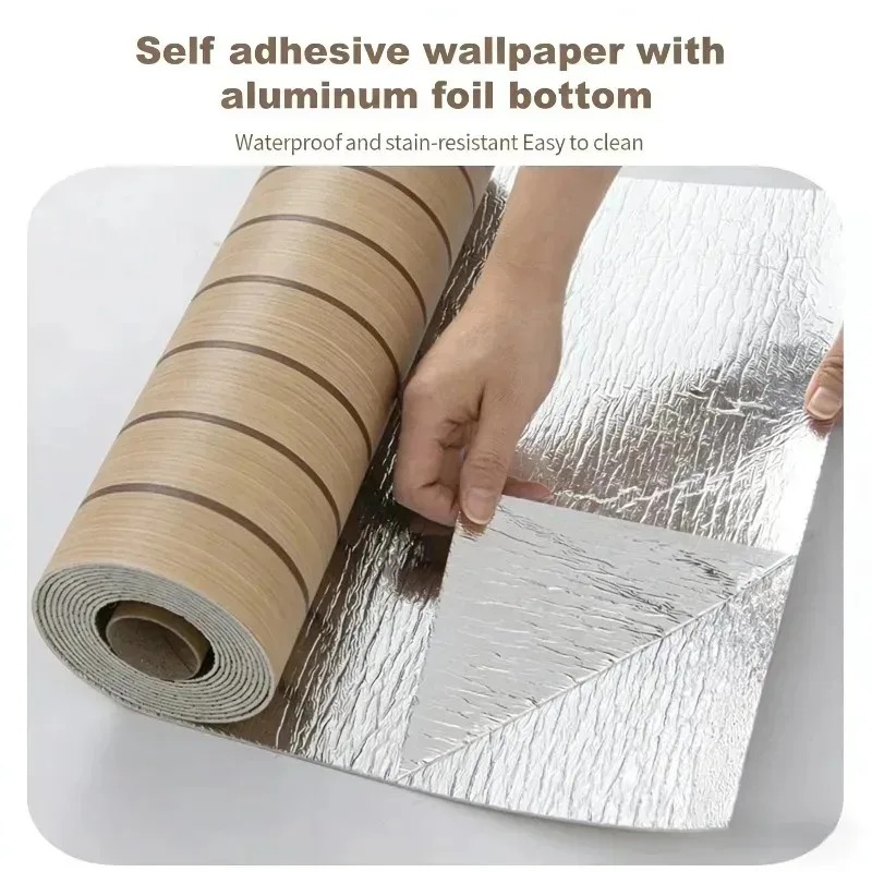 Striped Wood Grain Wallpaper S - Home Improvement Background recensione e prezzo