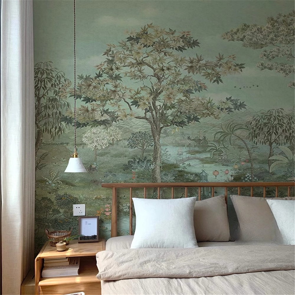 custom Photo Mural  Green Land - Home Improvement Background recensione e prezzo