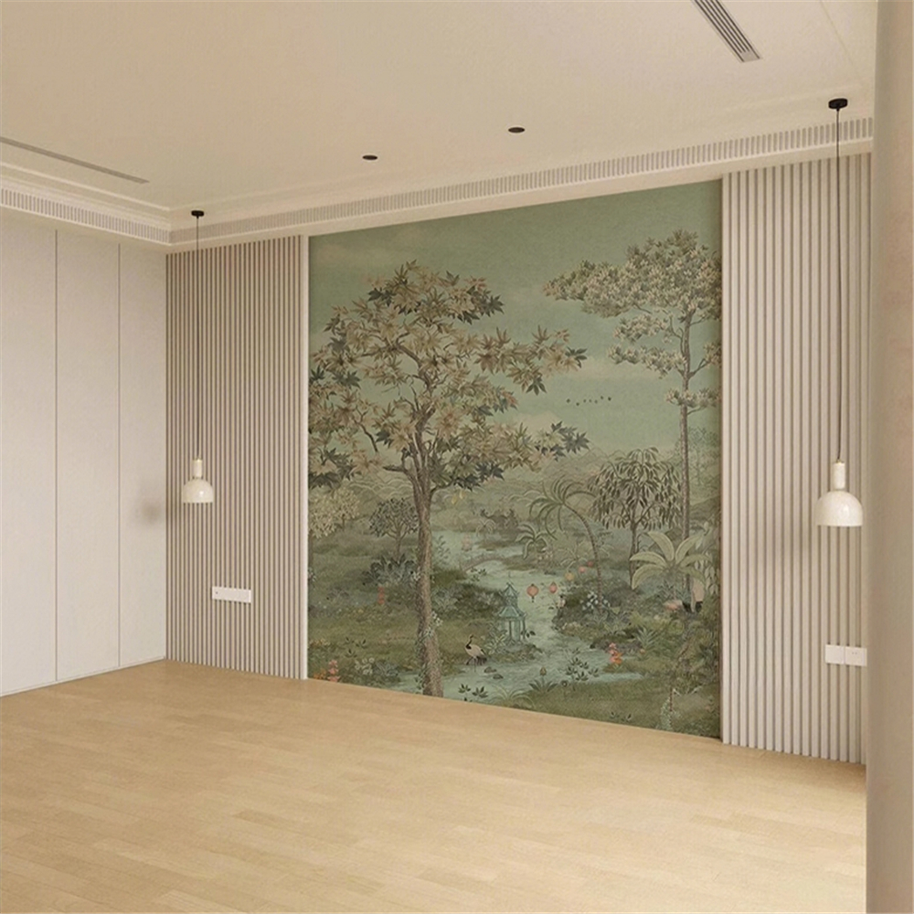 custom Photo Mural  Green Land - Home Improvement Background recensione e prezzo