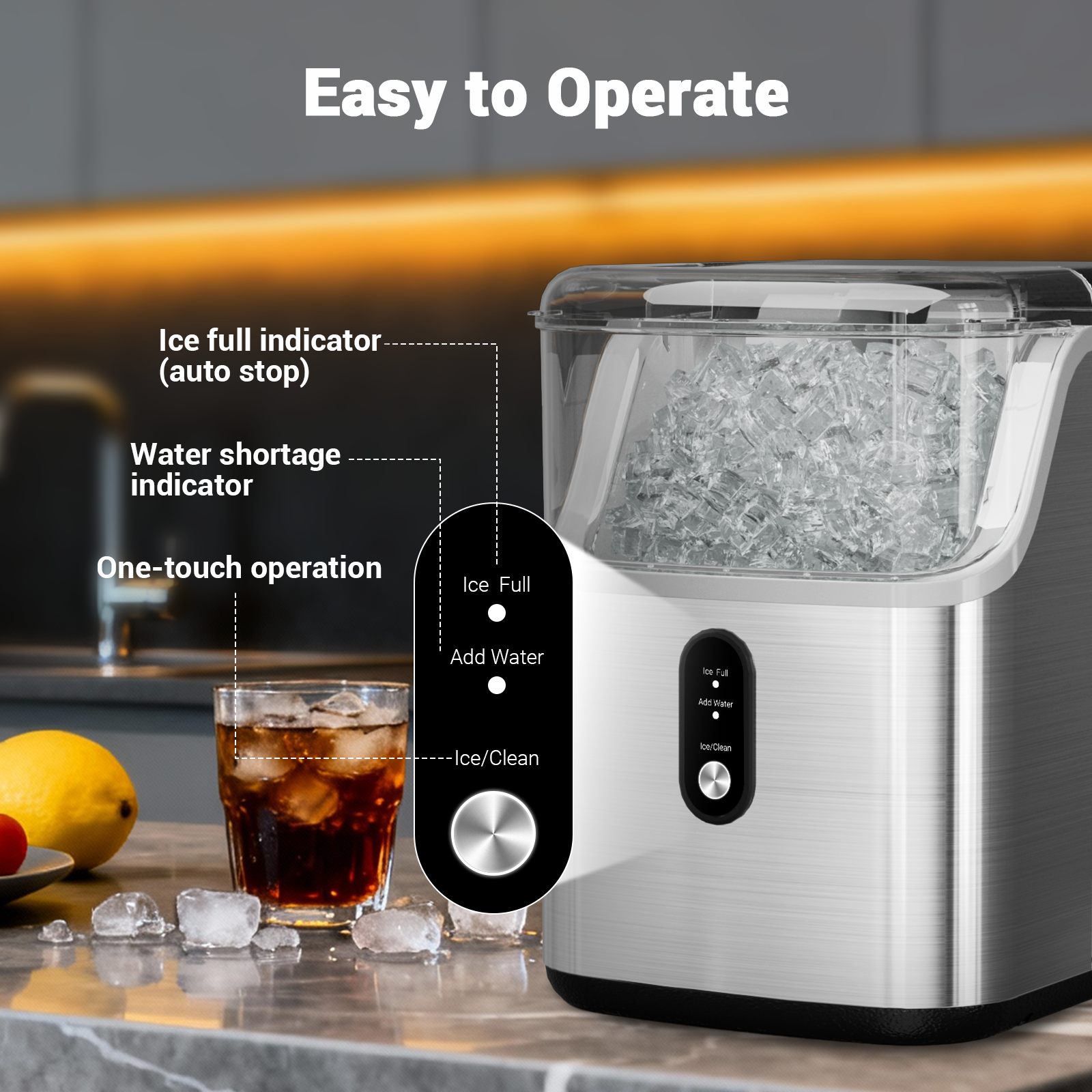 Nugget ice Maker countertop, S - Home Improvement Kitchen recensione e prezzo