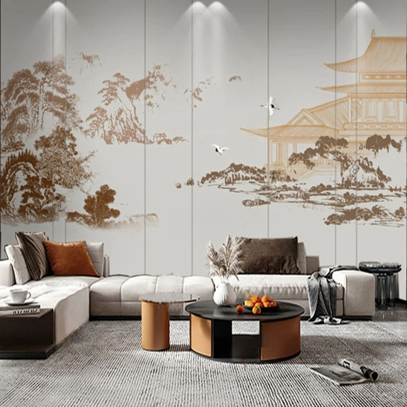 Custom Chinese Abstract Ink La - Home Improvement Background recensione e prezzo