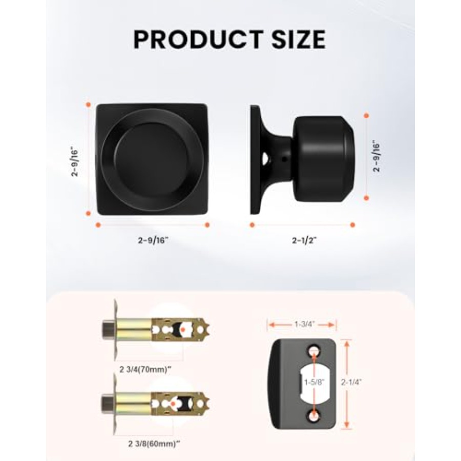 Packs Interior Door Knobs, Doo - Door Knob Replacement recensione e prezzo