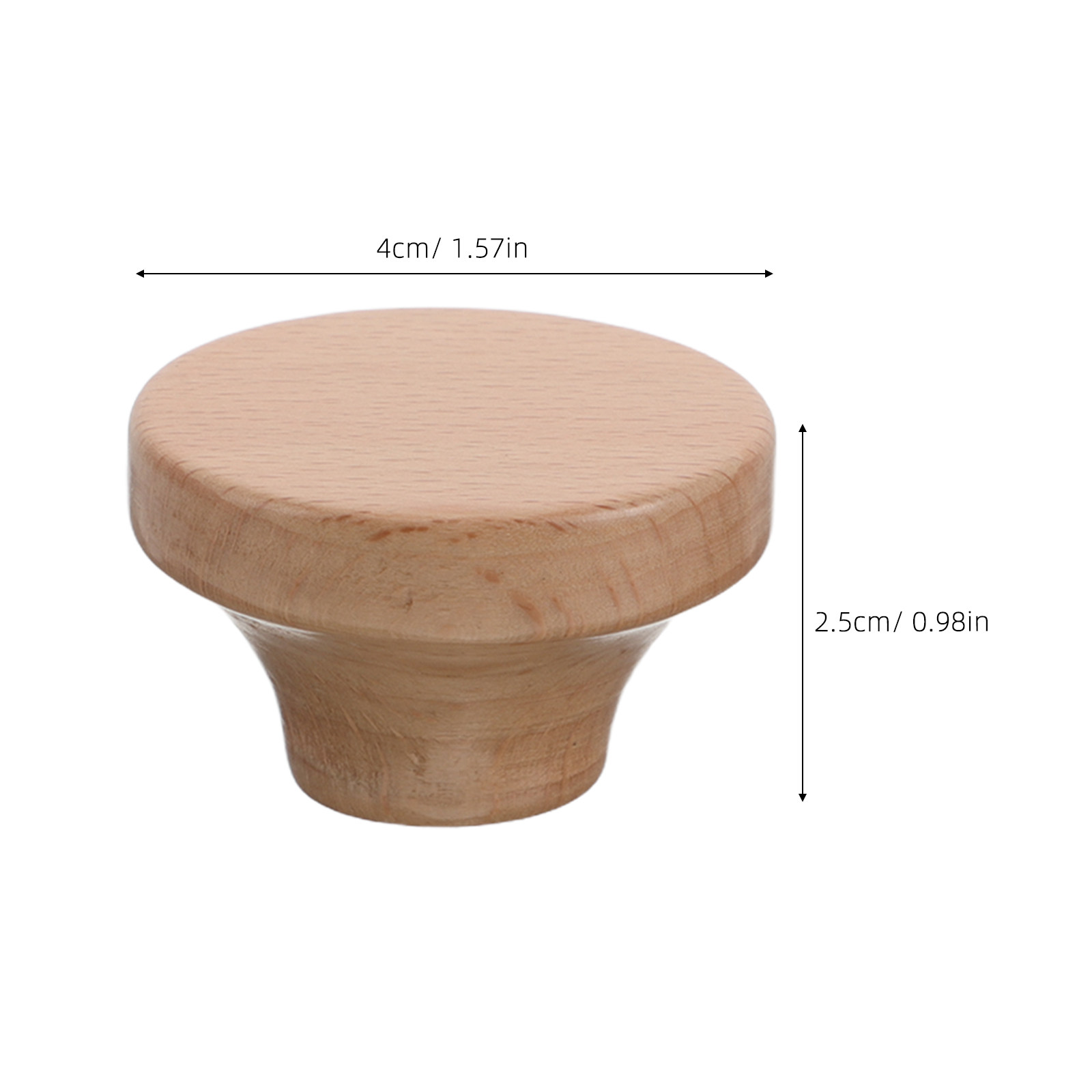 4Pcs Wooden Round Cabinet Knob - Door Knob Replacement recensione e prezzo