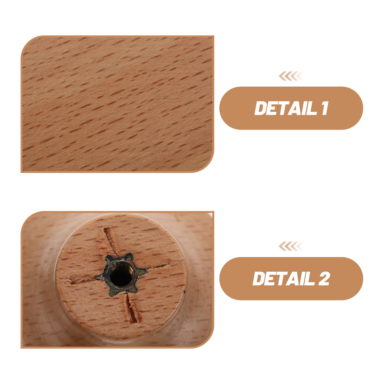 4Pcs Wooden Round Cabinet Knob - Door Knob Replacement recensione e prezzo