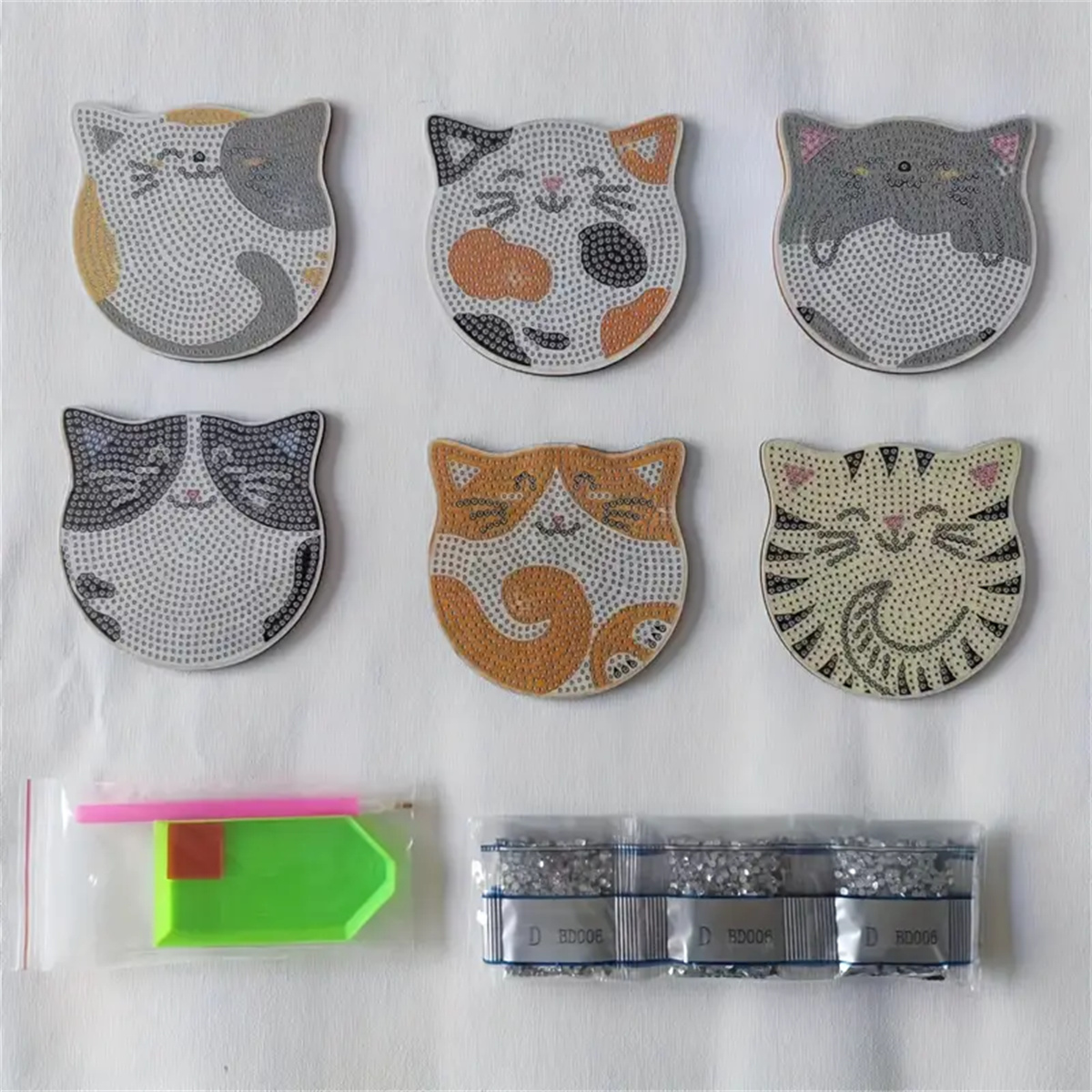 6 Pieces/set DIY Cat Rhineston - Home Improvement Kitchen recensione e prezzo