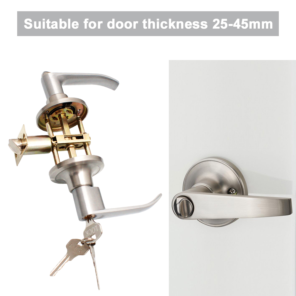 Door Lever Lock with 3 Keys En - Door Knob Replacement recensione e prezzo