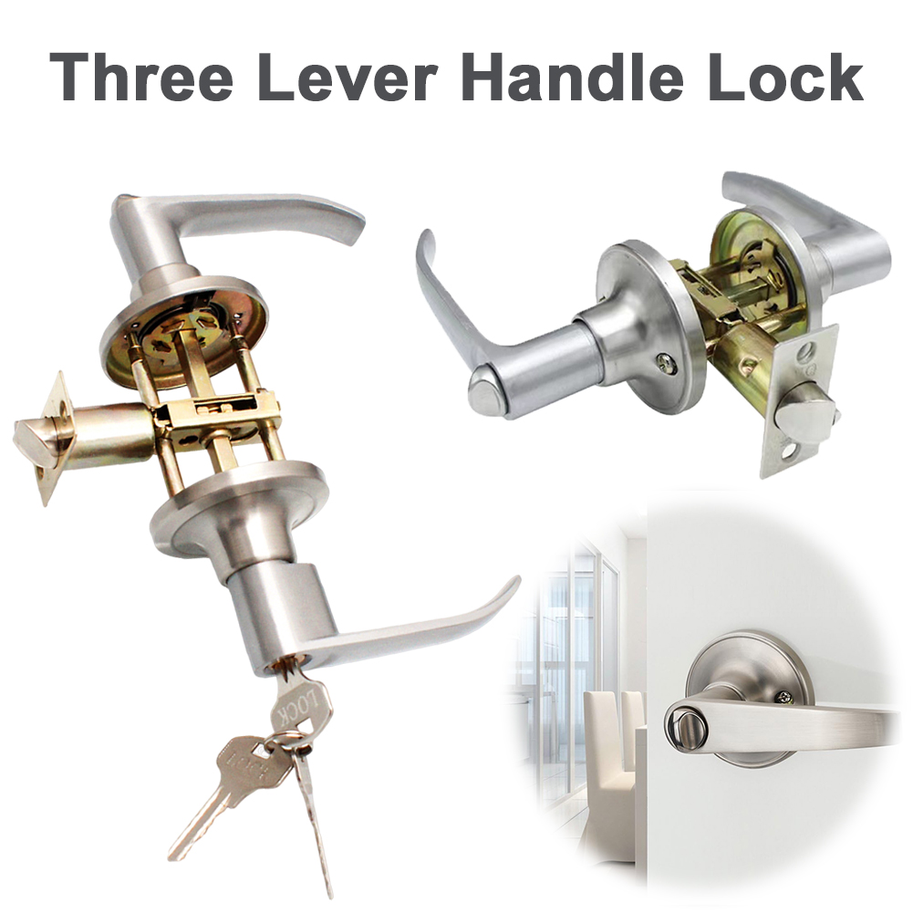 Door Lever Lock with 3 Keys En - Door Knob Replacement recensione e prezzo