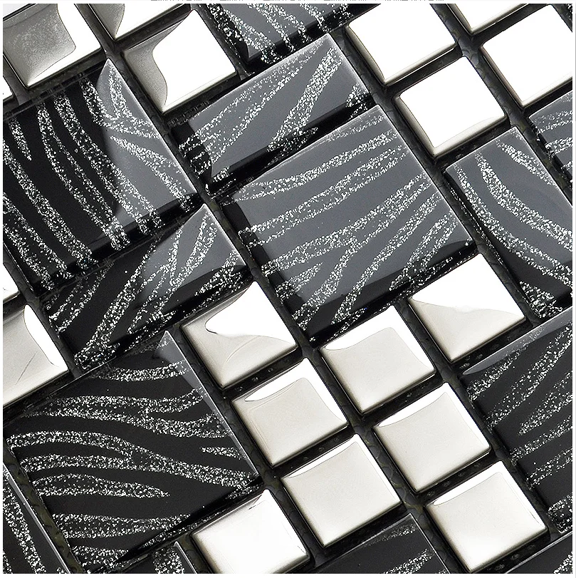 Luxury Black Silver Glass  Mos - Home Improvement Background recensione e prezzo