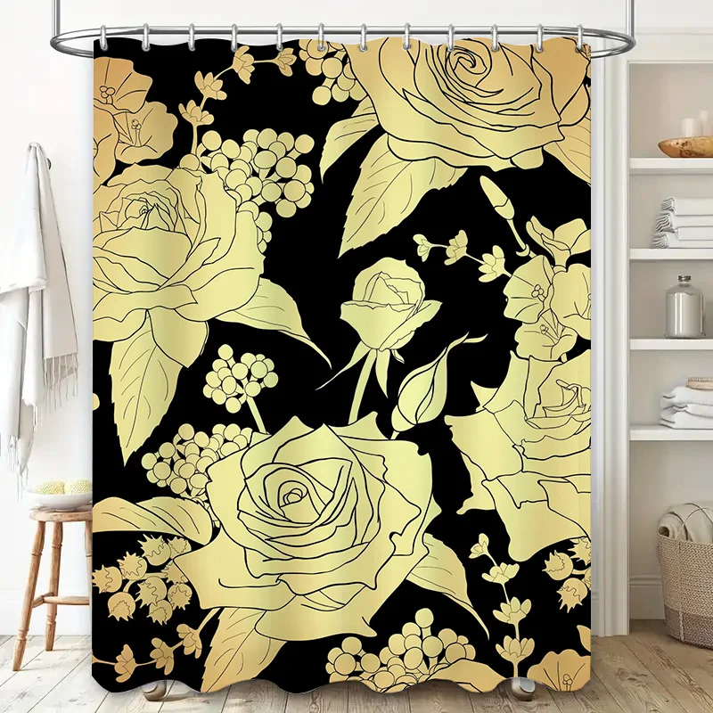 Luxury Golden Floral Shower Cu - Home Improvement Background recensione e prezzo
